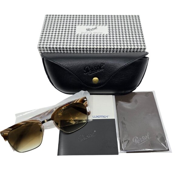 Persol 3199-S 1113/51 Brown Horn Gradient Sunglasses 53-20 145 Made In Italy main image 13